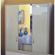 Шкаф Рондо 3D глянцевый с зеркалом
